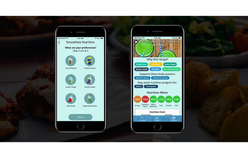 SMOOTHIE NUTRITION APP screenshot 1